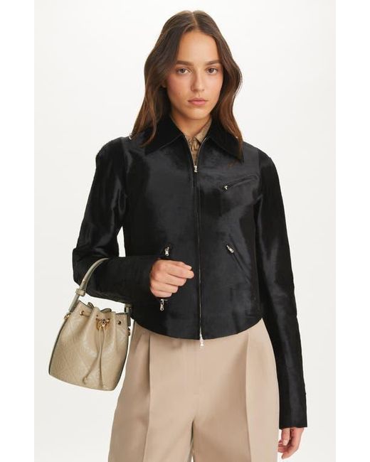 Tory Burch Natural T Monogram Debossed Bucket Bag