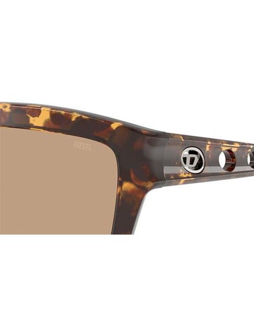 DIESEL Natural 55Mm Gradient Square Sunglasses for men