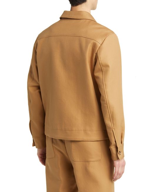 Boss Brown Hanry Wing Cotton Twill Jacket for men