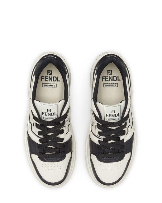 Fendi Gray Match Platform Sneaker