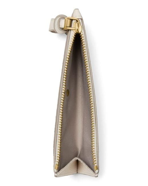 Kate Spade Natural Loop Pebbled Leather Card Case