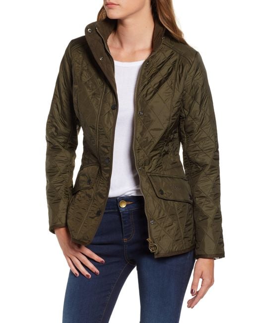 Barbour Brown Cavalry Fleece Lined Quilted Jacket