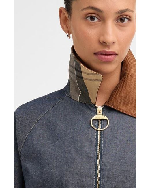 Barbour Black Freckleton Denim Swing Jacket