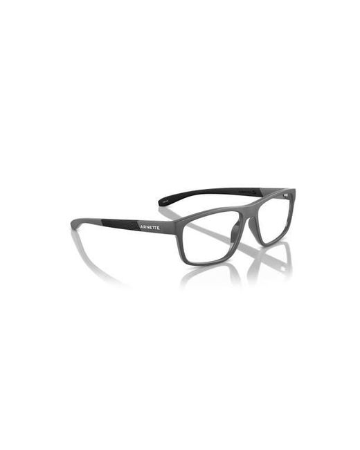 Arnette Gray 56Mm Rectangle Optical Glasses for men