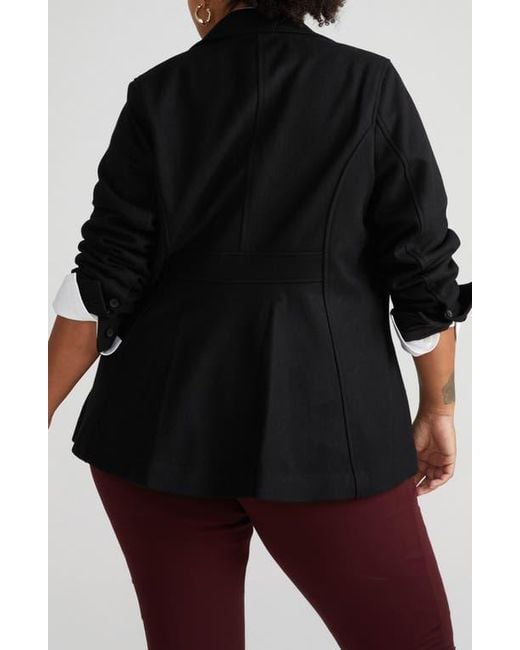 UNIVERSAL STANDARD Black Kidjo Wool Blend Jacket