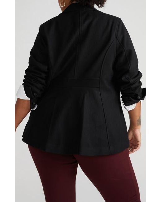 UNIVERSAL STANDARD Black Kidjo Wool Blend Jacket