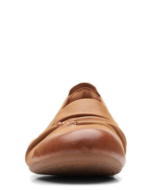 Clarks Brown Rena Way Flat