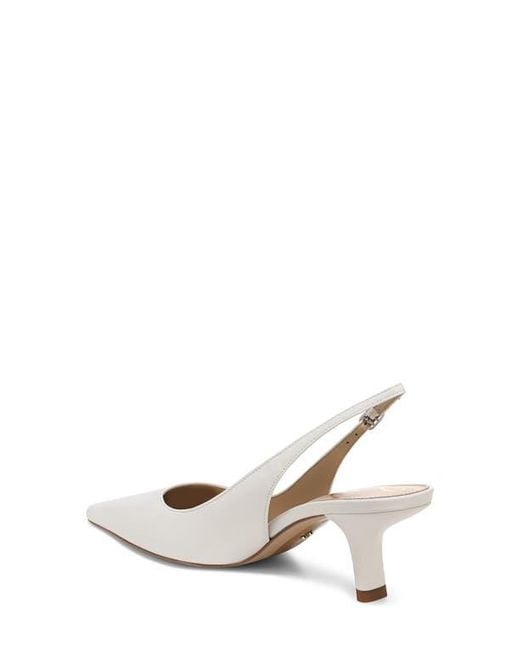 Sam Edelman White Bianka Slingback Pump