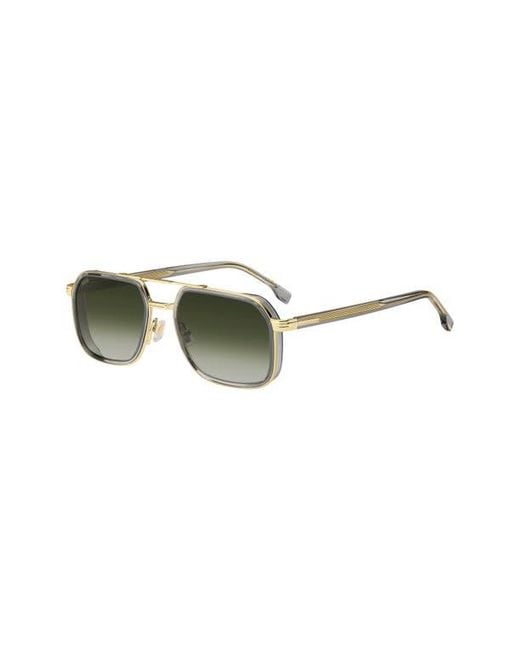 Boss Green 55Mm Rectangular Sunglasses for men