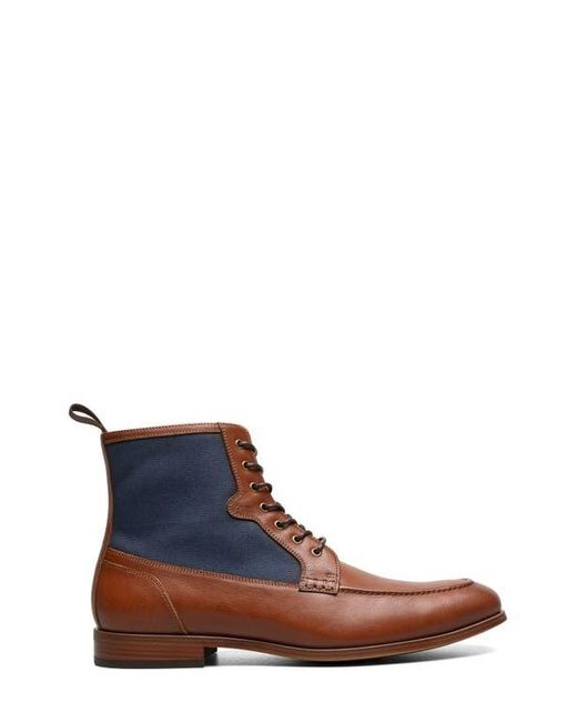 Stacy Adams Brown Brumley Moc Toe Lace Up Boot for men