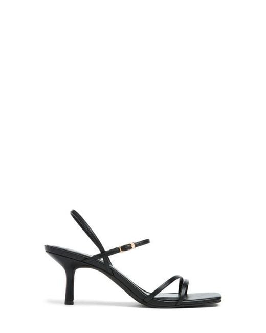 Open Edit Metallic Rania Square Toe Sandal