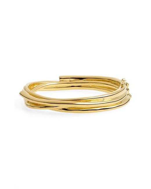 Completedworks Metallic Coil Hinged Bangle