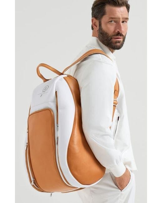 Brunello Cucinelli Brown Padel Backpack for men