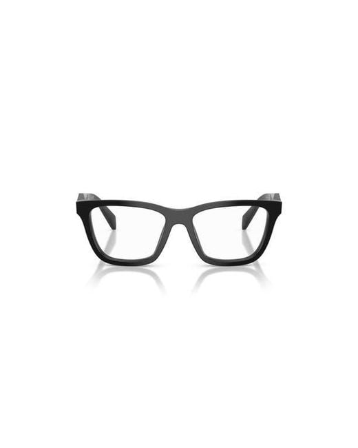 Prada Black 54Mm Butterfly Optical Glasses