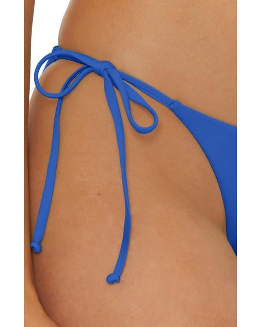 Becca Blue Color Code Side Tie Bikini Bottoms