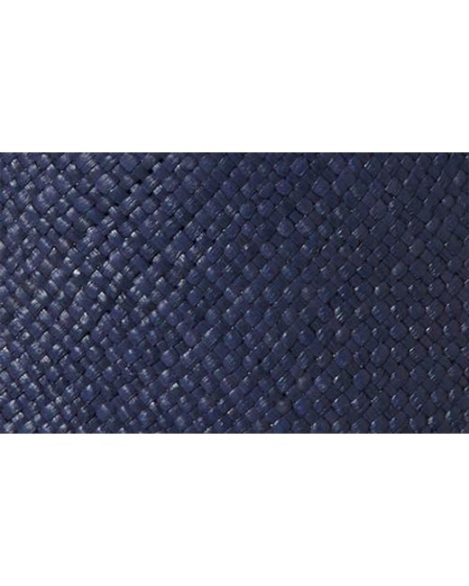 Brixton Blue Lopez Panama Straw Bucket Hat