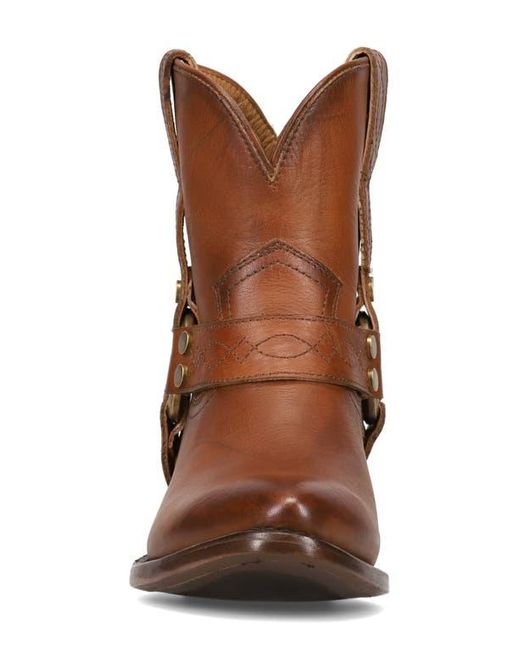 Frye Brown Billy Short Harness Boots