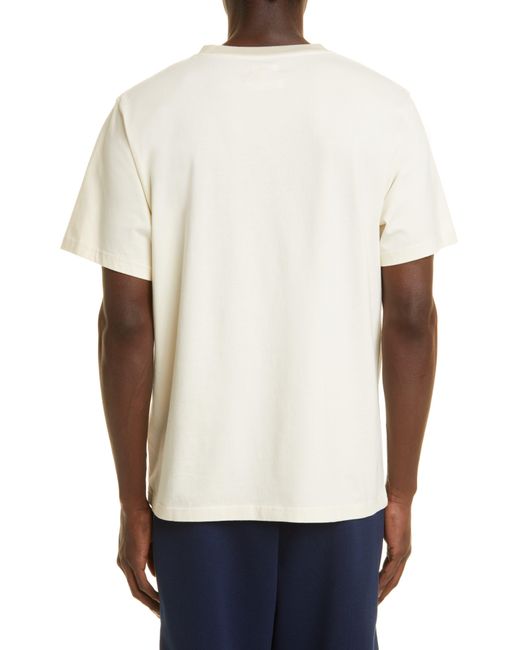 Nicholas Daley White Blue Quilt Graphic Tee for men