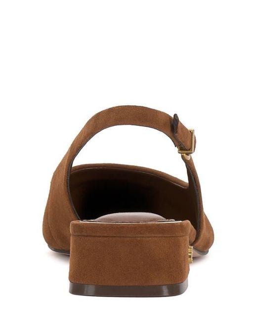 Vince Camuto Brown Valiey Slingback Flat