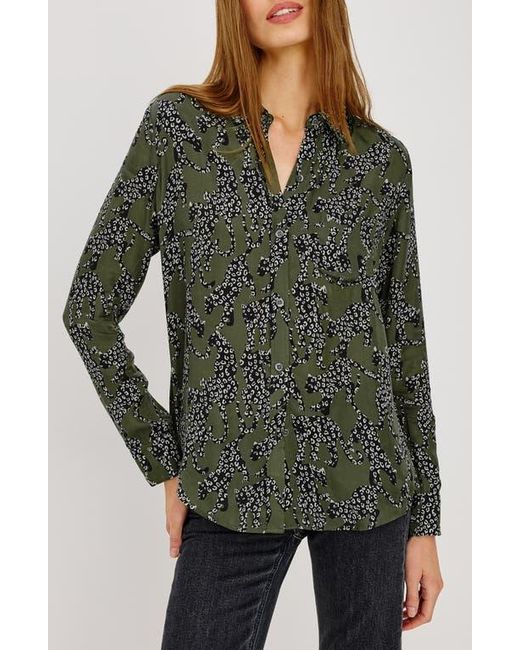 Rails Green Alyssa Printed Button Down Shirt
