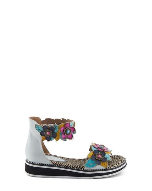 Spring Step Blue Cruzer Ankle Strap Sandal