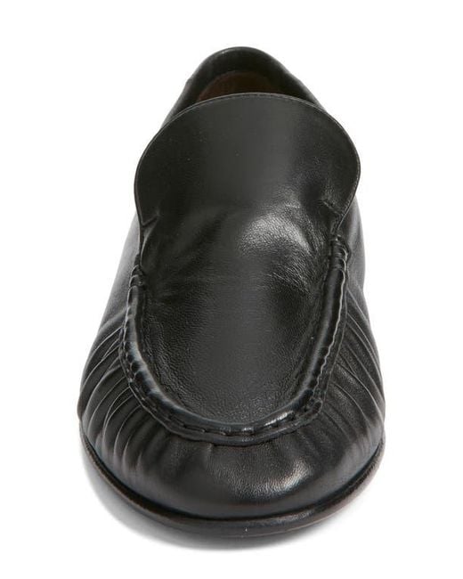 The Row Black Soft Two Loafer