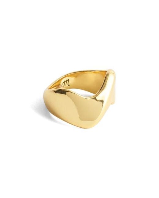 Madewell Metallic Wave Statement Ring