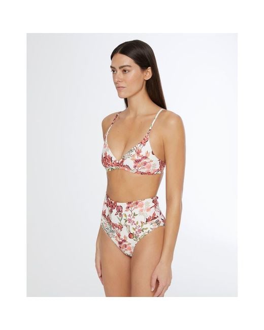 Onia Red Malin Bikini Top
