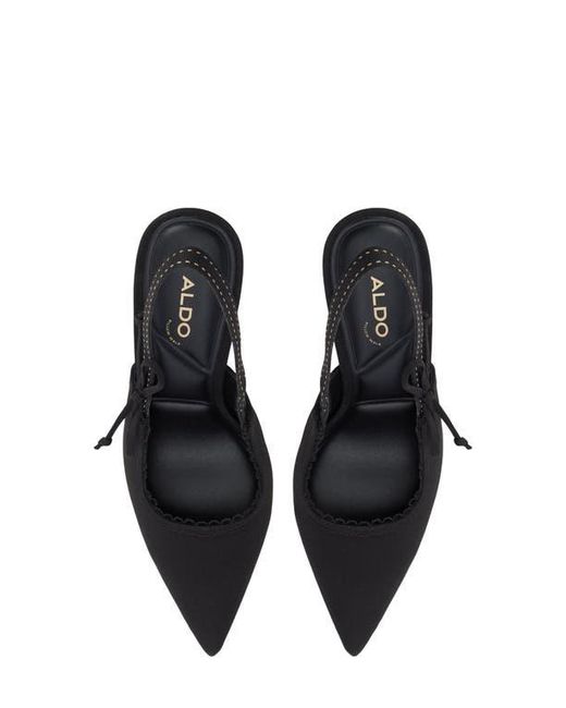 ALDO Black Hennie Slingback Pointed Toe Pump