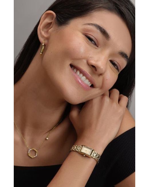 Olivia Burton Metallic Mini Grove Rectangular Bracelet Watch, 16Mm