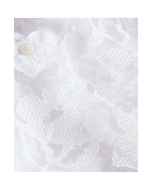 Ted Baker White Claarey Floral Motif Midi Dress