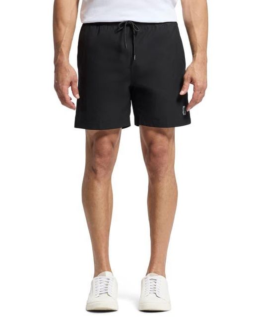 Psycho Bunny Black Palm View Hydrochromic Swim Trunks for men