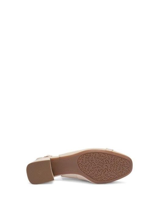 Ara Natural Gliselle Slingback Pump