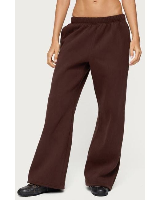 Edikted Brown Really Sweatpants