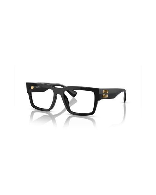 Miu Miu Black 54Mm Rectangle Optical Glasses