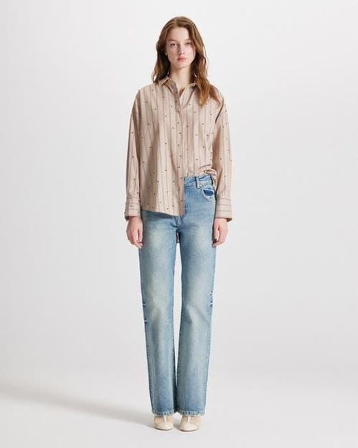 Theo the Label Multicolor Echo Pearly Shirt