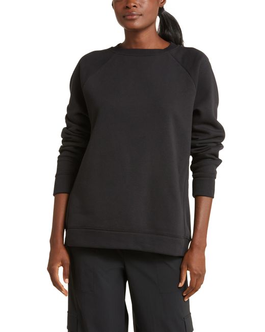 Zella Black Harmony Oversize Crewneck Sweatshirt