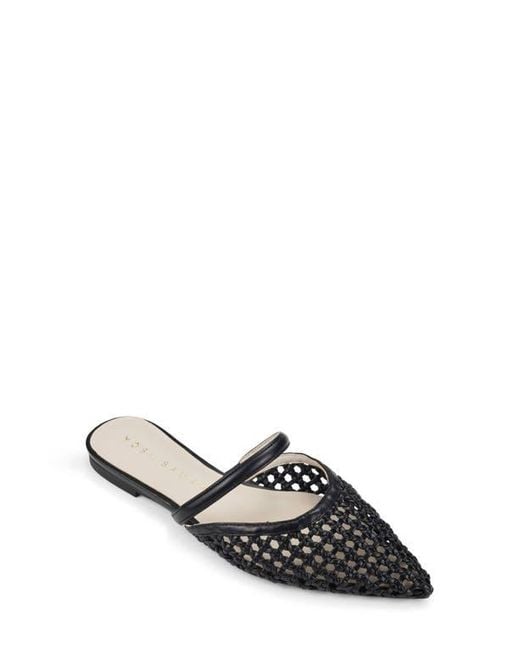 Yosi Samra Black Justine Pointed Toe Mule