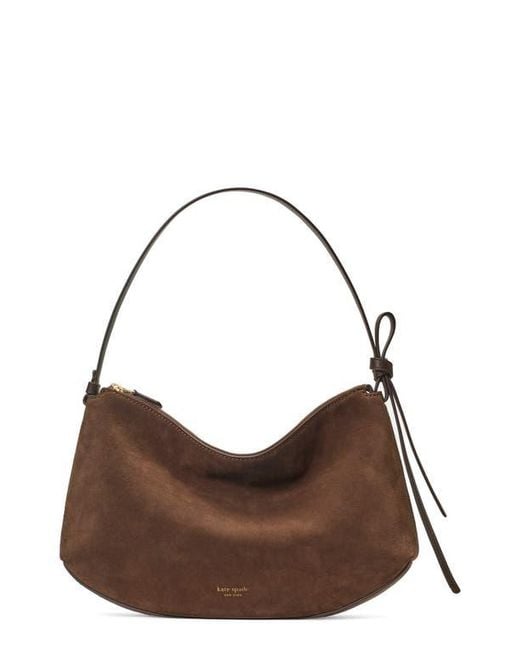 Kate Spade Brown Loop Suede Large Shoulder Bag