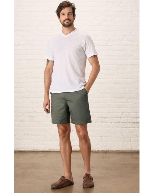 Pact White Organic Cotton Featherweight Slub V-Neck Tee for men