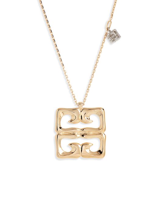 Givenchy 4g Liquid Pendant Necklace in Metallic | Lyst