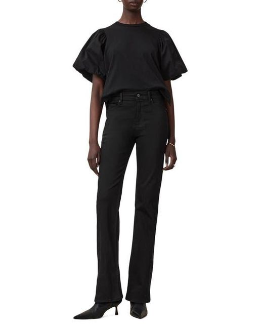 AllSaints Black Haldan Slim Bootcut Jeans