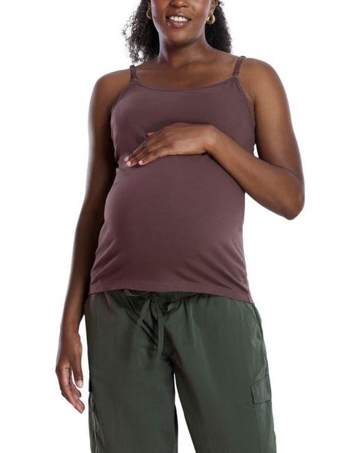 Motherhood Maternity Red Clip Down Nursing Tank Top Cami