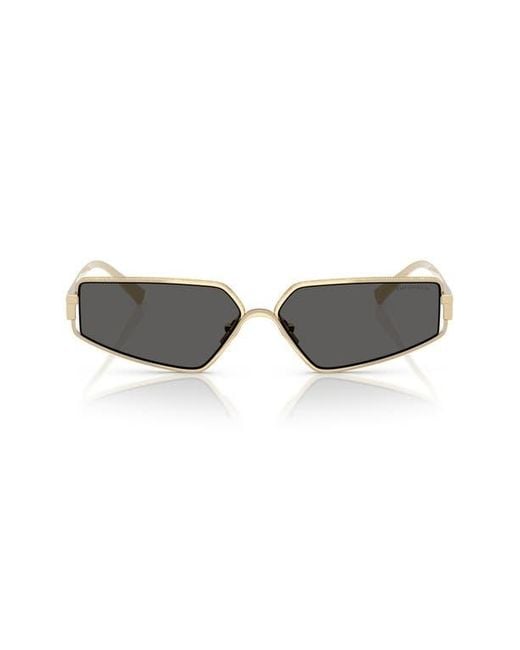 Tiffany & Co Multicolor 60Mm Irregular Rectangular Sunglasses