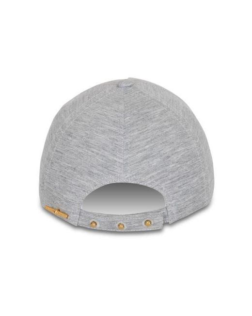 Balmain Gray Embroidered Jersey Cap for men