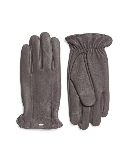 Rag & Bone Gray Evan Leather Gloves for men