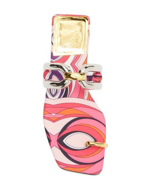 Jeffrey Campbell Pink Guilded-2 Toe Loop Sandal