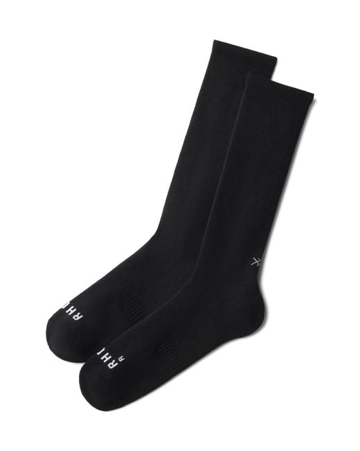 Rhone Black Commuter Socks for men