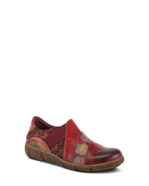 Spring Step Red Lata Flat