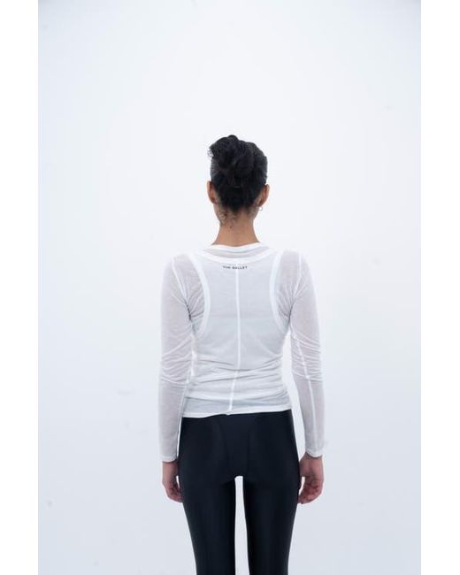 THE BALLET White Layered Tee